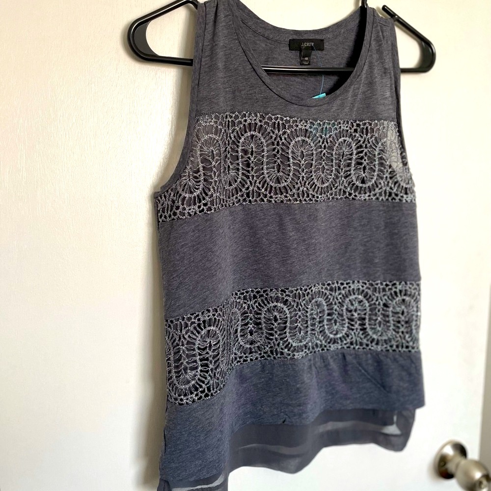 J. Crew Sleeveless Lace Top - Size XS - Picture 3 of 12